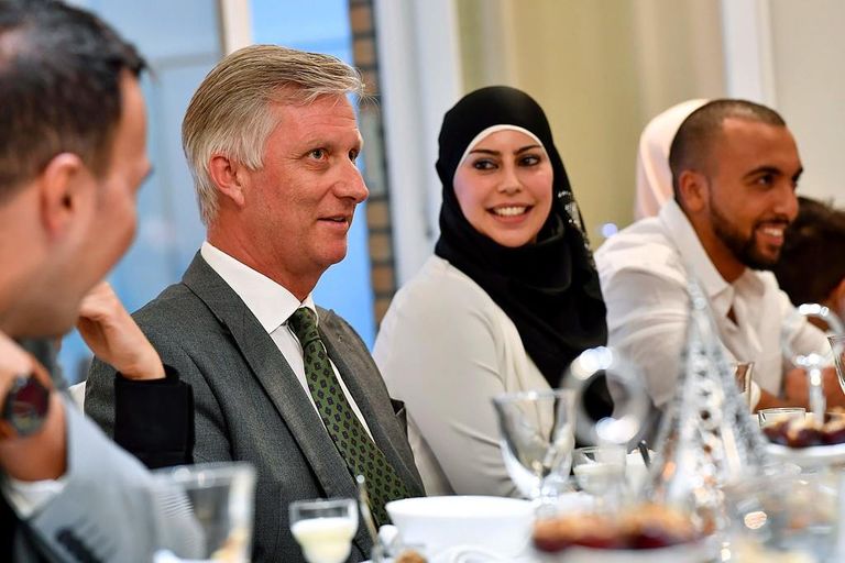 ملك بلجيكا على مائدة الإفطار الرمضاني