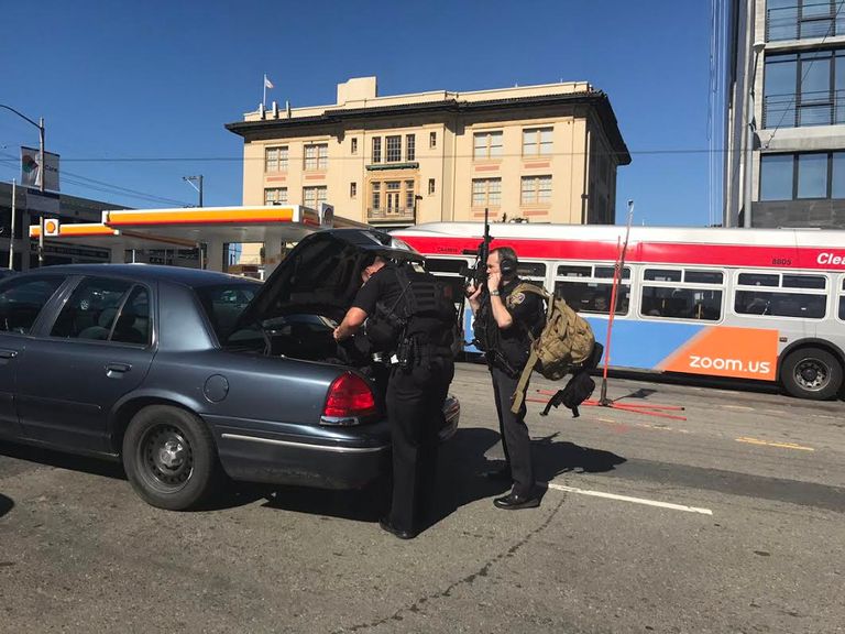 الشرطة الأمريكية في موقع الحادث