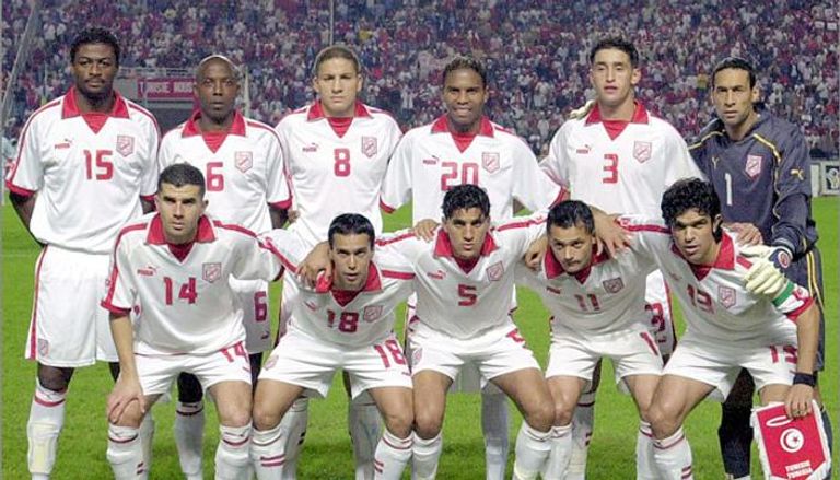 المنتخب التونسي قبل اللقاء