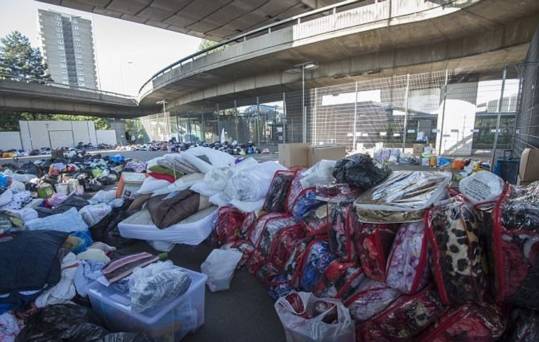 برج جرينفيل بعد الحريق