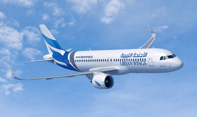 طائرة تابعة لشركة الأجنحة الليبية