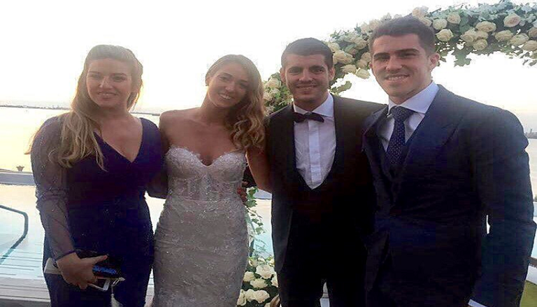 موراتا يتزوج في فينيسيا وسط غياب معظم لاعبي ريال مدريد