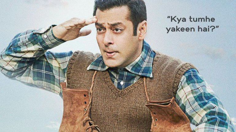 سلمان خان مع طفل 