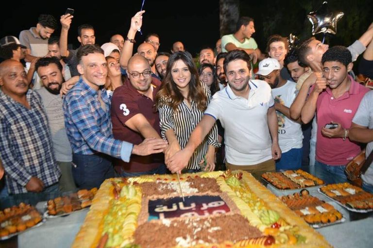 الاحتفال بانتهاء تصوير "هربانة منها"