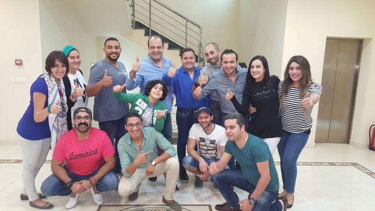 الاحتفال بانتهاء تصوير "هربانة منها"