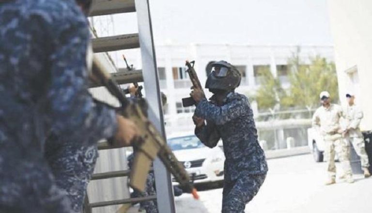 جنود قطريون شاركوا في تدريبات بالبحرين