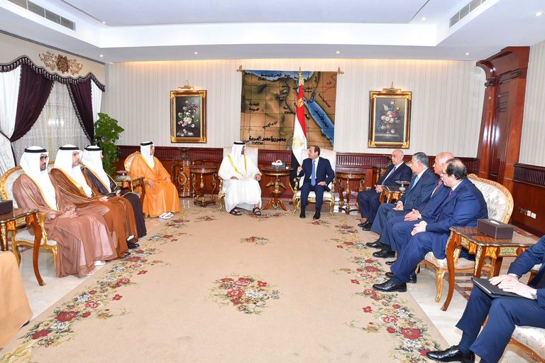 محمد بن زايد وعبد الفتاح السيسي