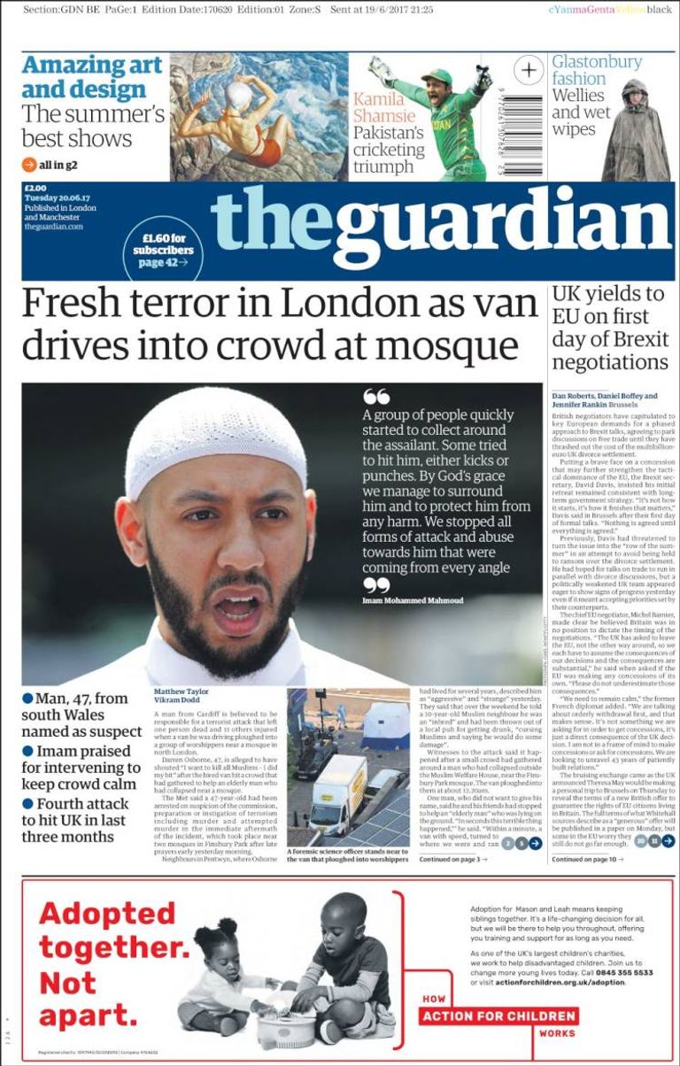 صحف وصفت الحادث بأنه هجوم على البريطانيين كلهم