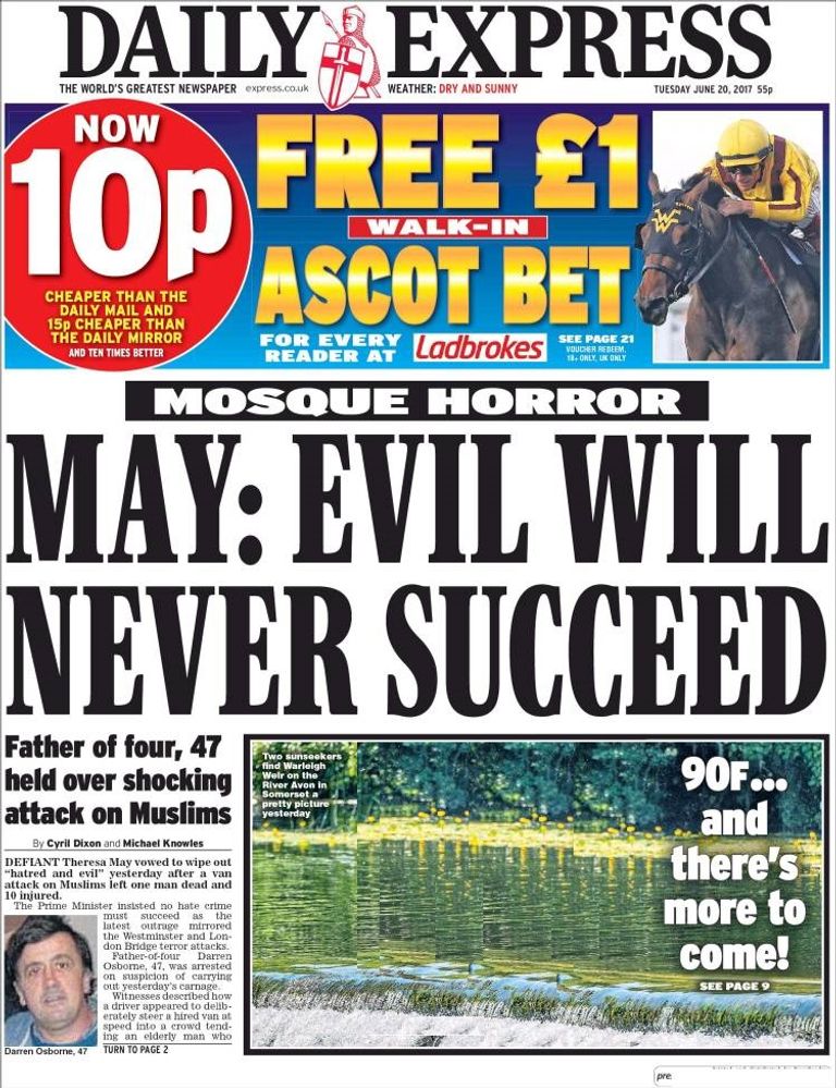 صحف وصفت الحادث بأنه هجوم على البريطانيين كلهم