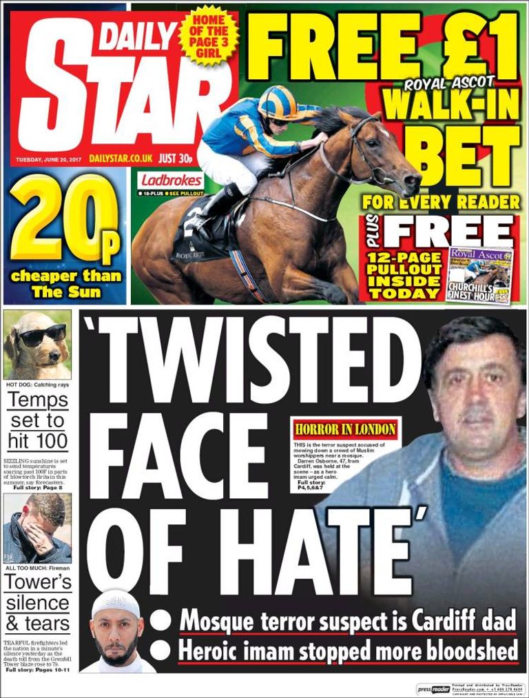 صحف وصفت الحادث بأنه هجوم على البريطانيين كلهم