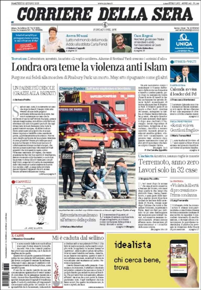 صحف وصفت الحادث بأنه هجوم على البريطانيين كلهم