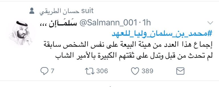 مبايعة الأمير محمد بن سلمان وليا للعهد في السعودية