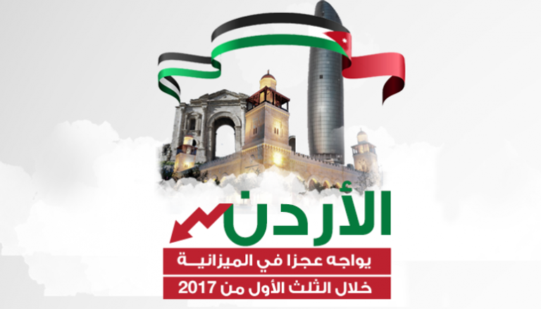 الأردن يواجه عجزا في الميزانية خلال الثلث الأول من 2017
