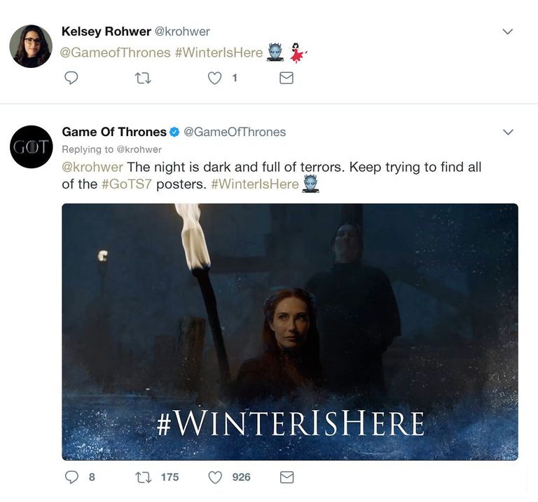 "ملك الليل" كما ظهر في الفيديو التشويقي للموسم السابع من صراع العروش