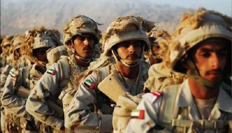عناصر من القوات المسلحة الإماراتية المشاركة في التحالف