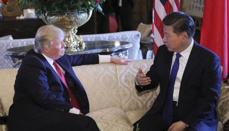رئيس الصين مع ترامب