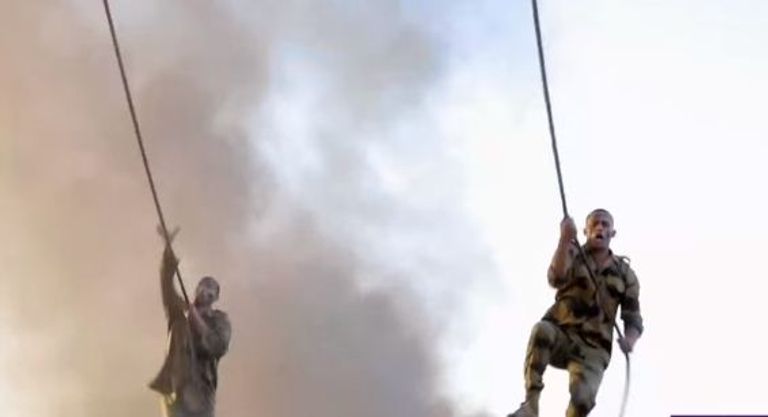 محمد رمضان في لقطة من الفيلم