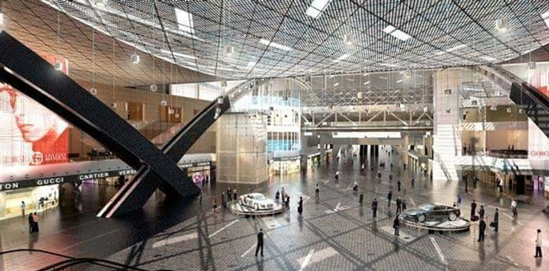 الفرق واضح بين صالتي الوصول والمغادرة