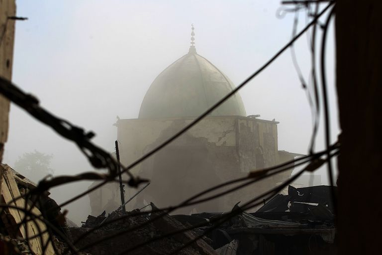 مسجد النوري خلال معارك تحريره