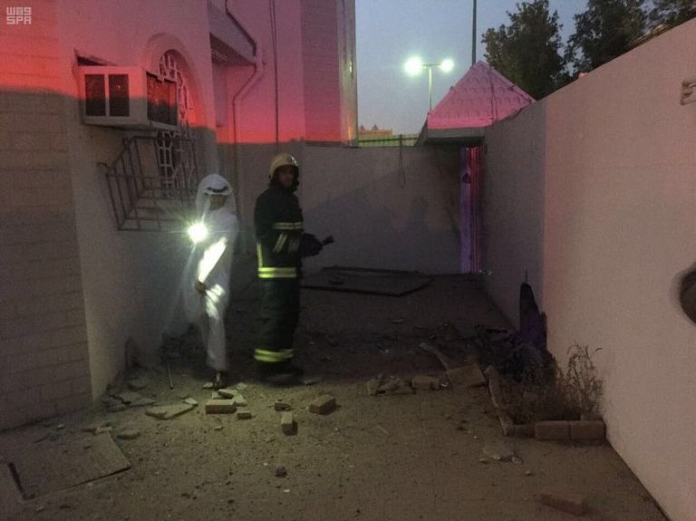 المقذوفات أطلقتها عناصر حوثية (صورة أرشيفية)