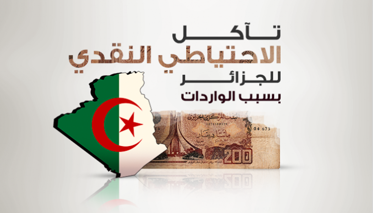 تآكل الاحتياطي النقدي للجزائر 