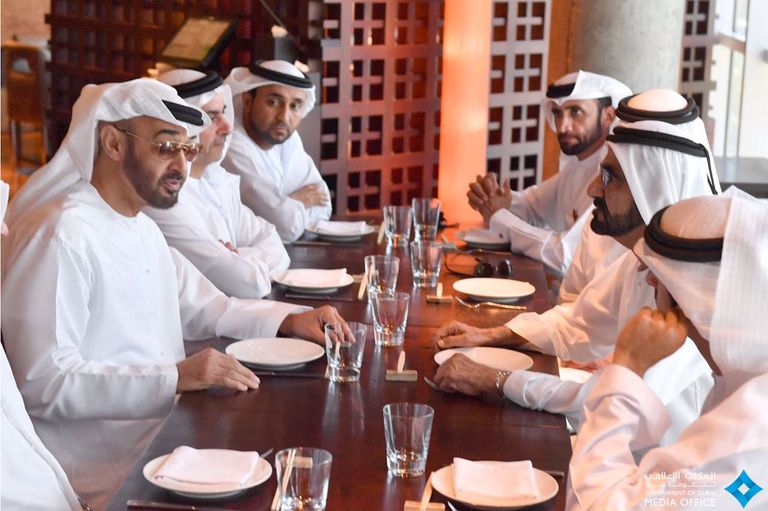 محمد بن راشد ومحمد بن زايد يبحثان شؤون الوطن والمواطنين