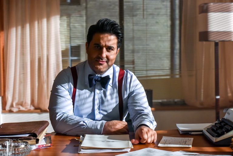 ملحم زين أثناء التصوير