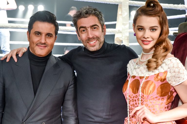 ملحم زين أثناء التصوير