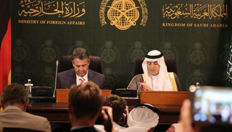 وزير الخارجية السعودي برفقة نظيره الألماني في مؤتمر صحفي
