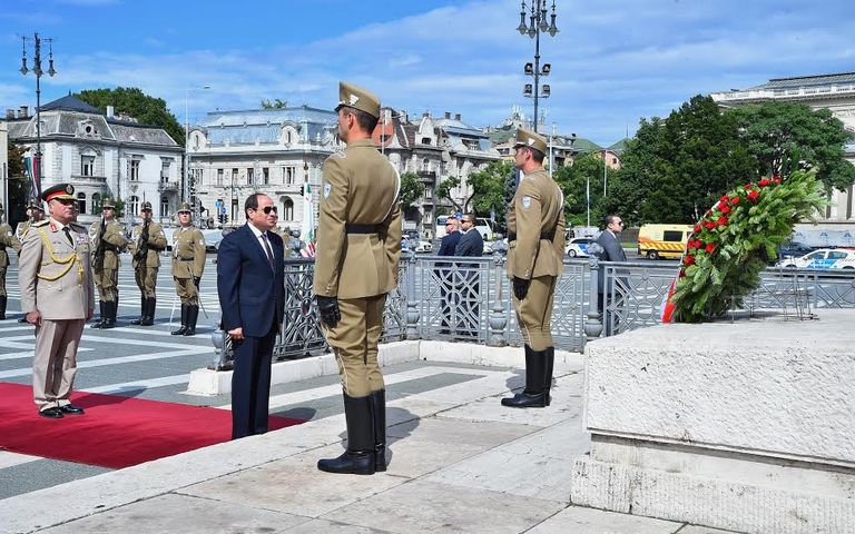 الرئيس المصري ورئيس الوزراء المجري