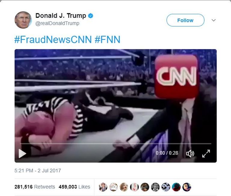 "سي إن إن" طالبت ترامب بأن يبدأ بممارسة عمله