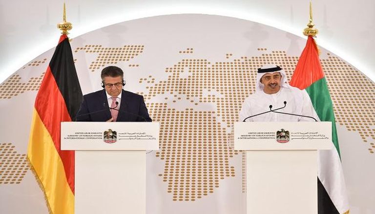 الشيخ عبدالله بن زايد آل نهيان مع وزير الخارجية الألماني 