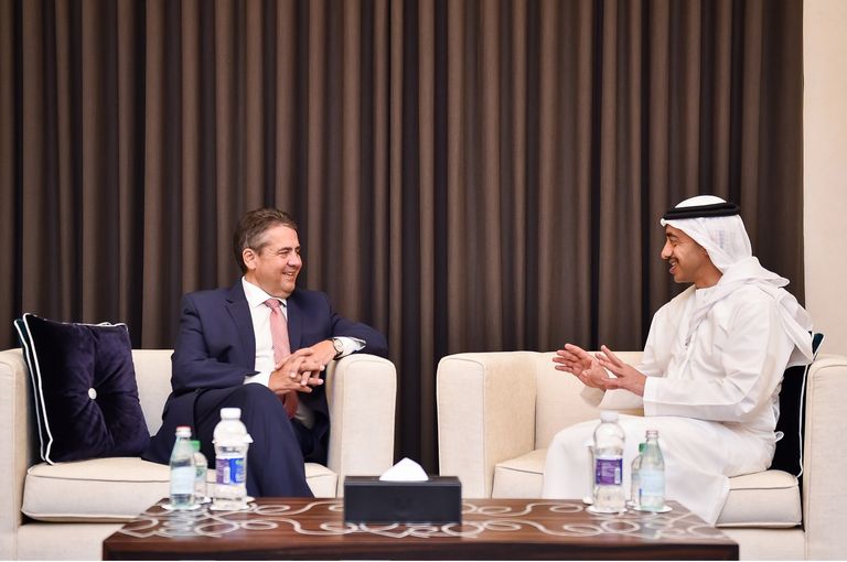 الشيخ عبدالله بن زايد آل نهيان مع وزير الخارجية الألماني 
