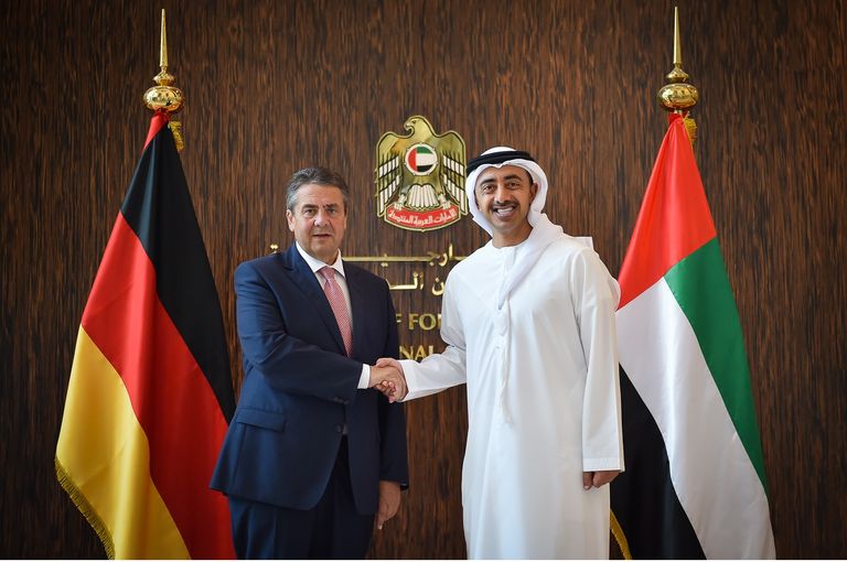 الشيخ عبدالله بن زايد آل نهيان مع وزير الخارجية الألماني 