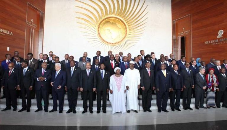 صورة جماعية للقادة الأفارقة خلال افتتاح أعمال قمة أديس أبابا 