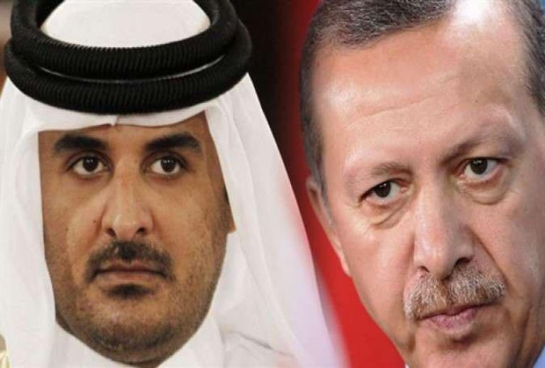 تميم أمير قطر والرئيس التركي رجب طيب أردوغان