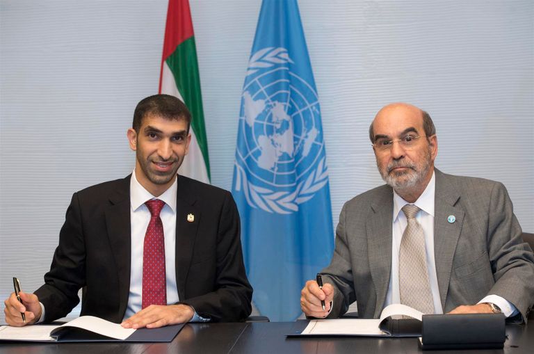 الدكتور ثاني بن أحمد الزيودي وزير التغير المناخي والبيئة الإماراتي