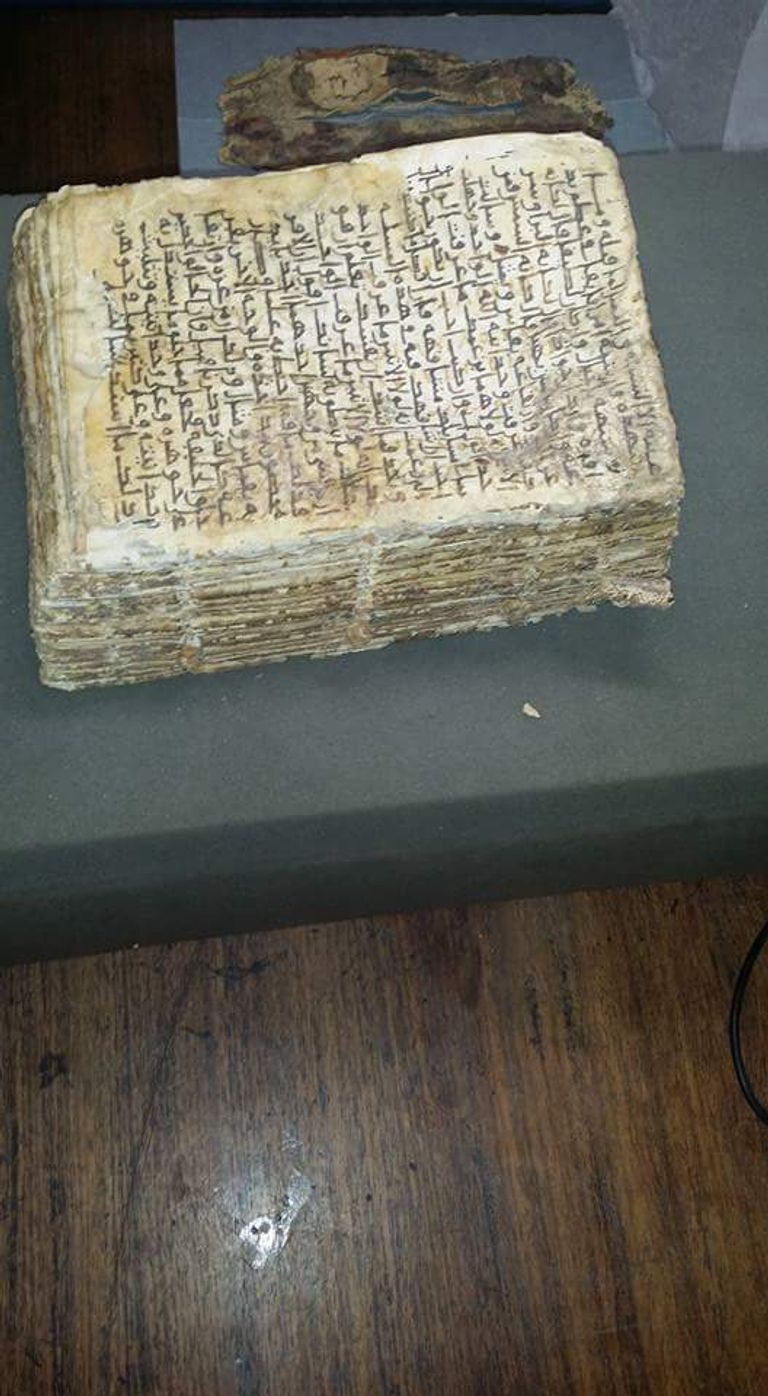 مخطوط أثري اكتشفه رهبان دير سانت كاترين 