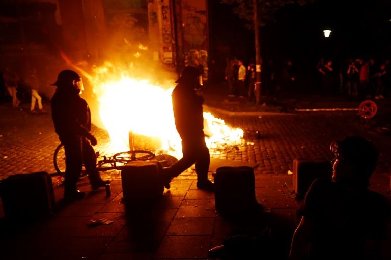 اشتباكات في ألمانيا على هامش قمة العشرين - الفرنسية