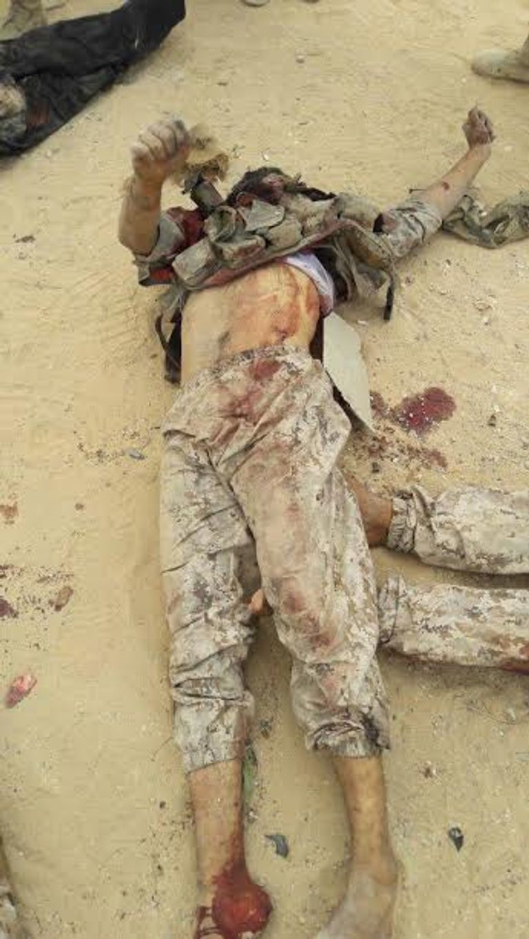 قتلى العناصر التكفيرية في رفح قوات الجيش المصري في سيناء (أرشيفية)