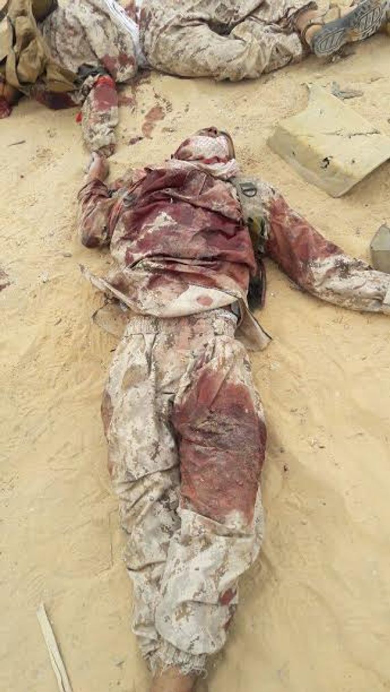 قتلى العناصر التكفيرية في رفح قوات الجيش المصري في سيناء (أرشيفية)