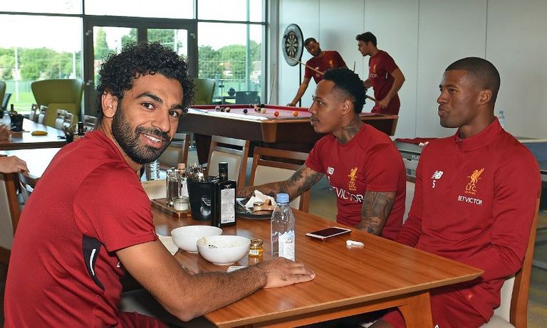 محمد صلاح في تدريبات ليفربول