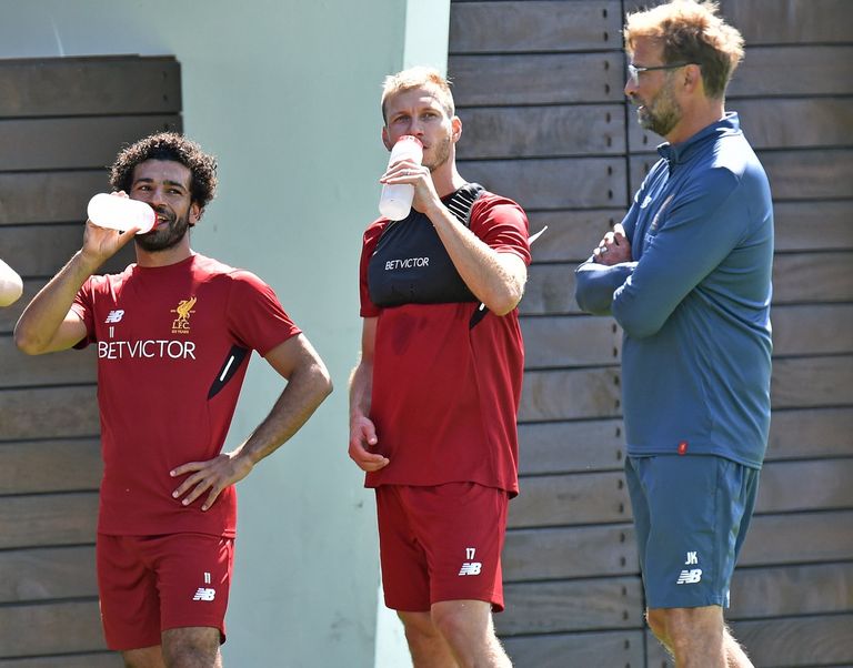 محمد صلاح في تدريبات ليفربول