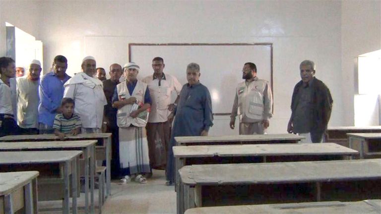 افتتاح مدرسة الريضة في اليمن