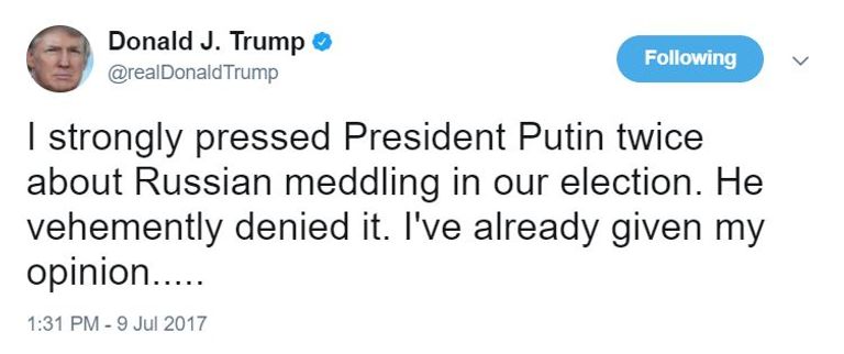 ترامب وبوتين خلال لقائهما في قمة مجموعة العشرين (رويترز)