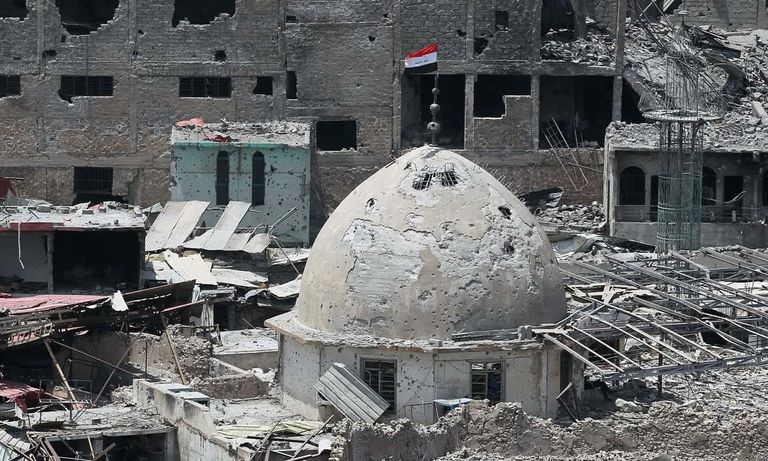 العراقيون في بغداد يحتفلون بتحرير الموصل
