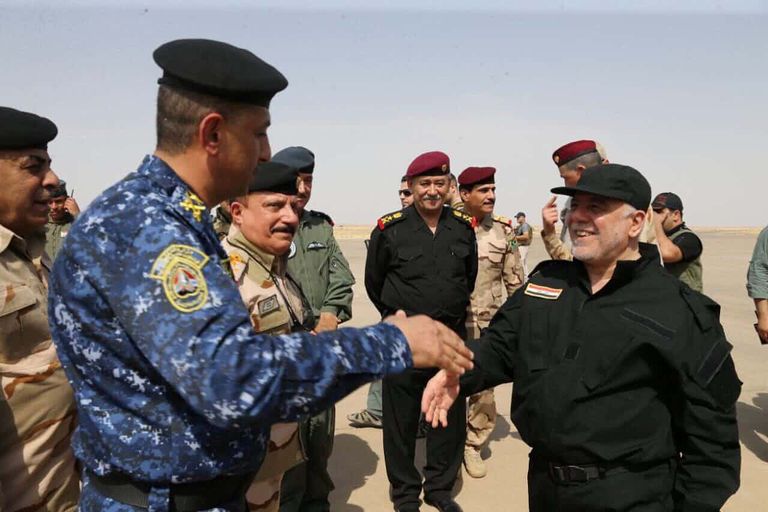 العراقيون في بغداد يحتفلون بتحرير الموصل
