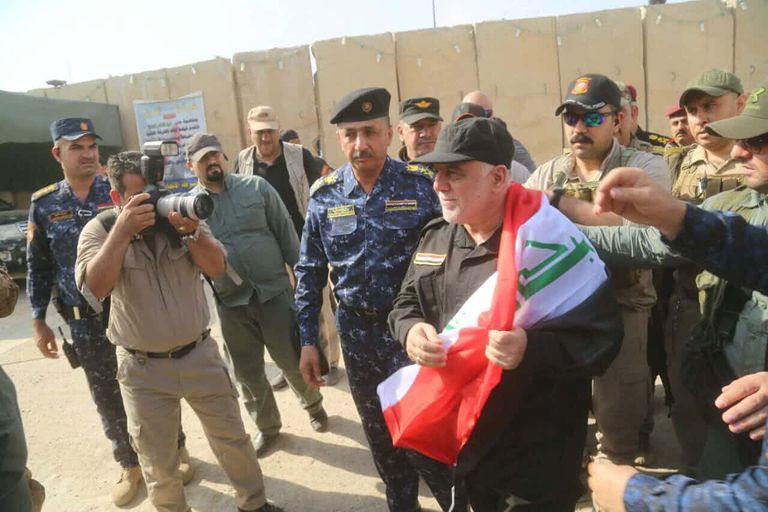 العراقيون في بغداد يحتفلون بتحرير الموصل