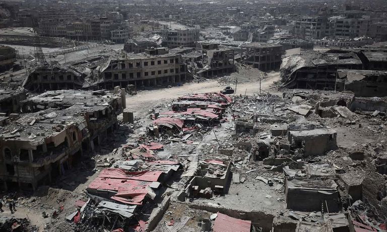 العراقيون في بغداد يحتفلون بتحرير الموصل