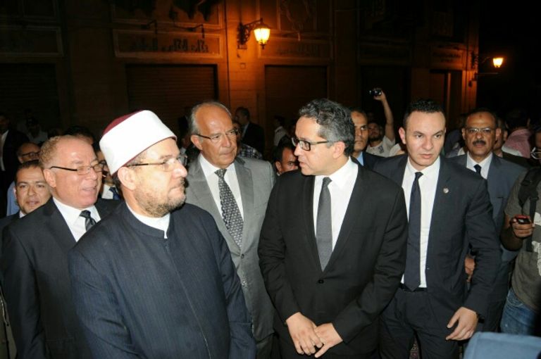 خلال افتتاح المباني الأثرية بعد ترميمها